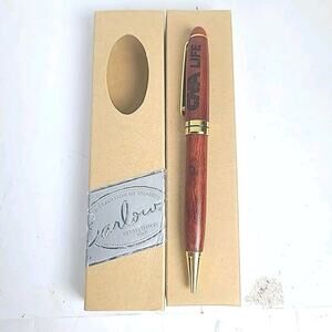 CNA Life Barlow Salm Pen Burlwood Ink Pen